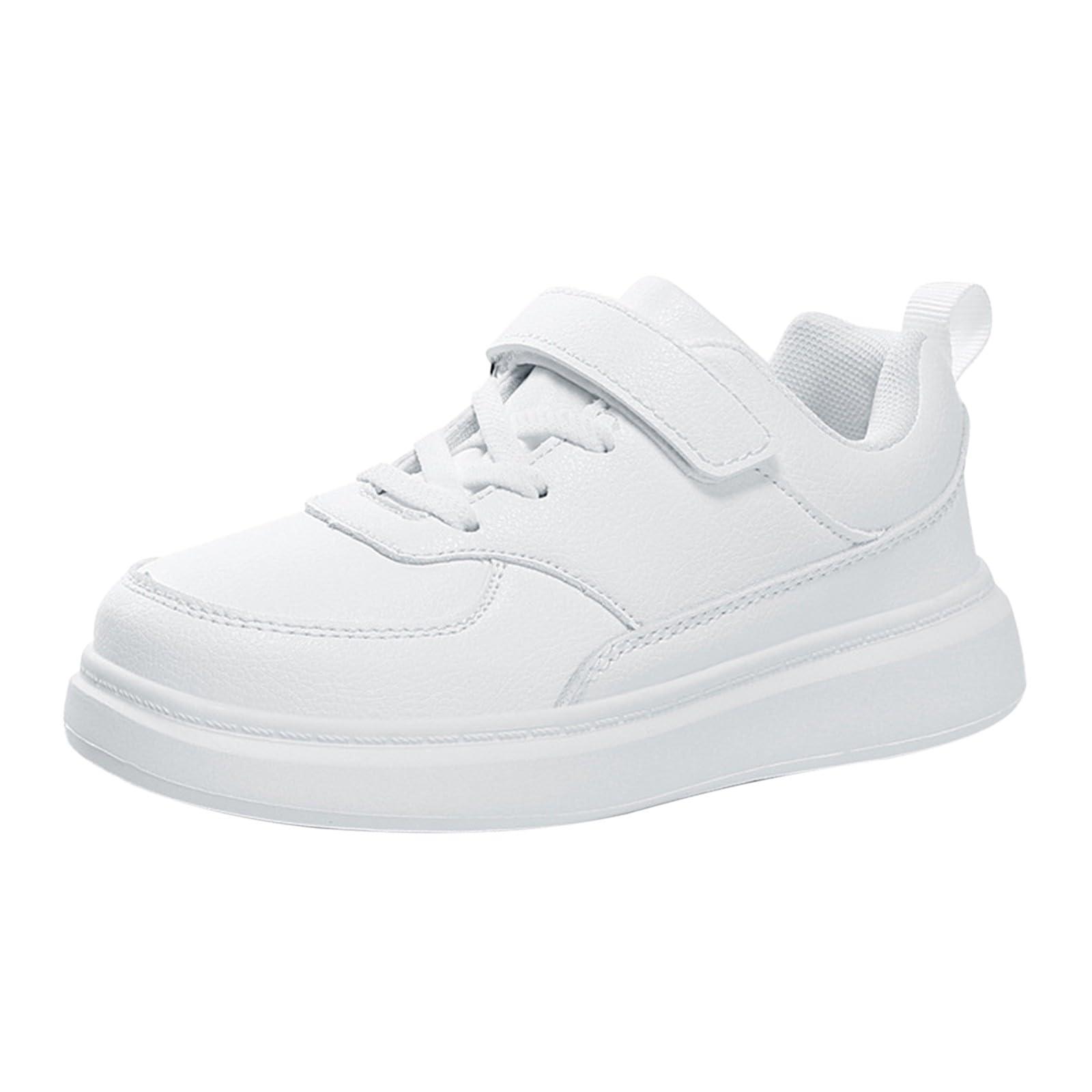 NineFit Basics NineFit Basics Cheer Shoes Girls Boy's Girl's Unifor Low Top Sneakers White Tennis School Walking Shoes (White, 13 Little Child)