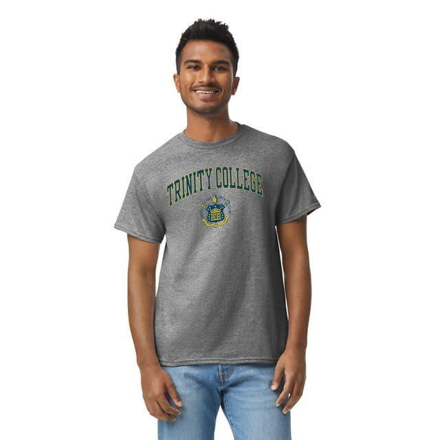 Barnesmith Barnesmith Trinity College Bantams Short-Sleeve T-Shirt, Heritage, Charcoal Grey, X-Large