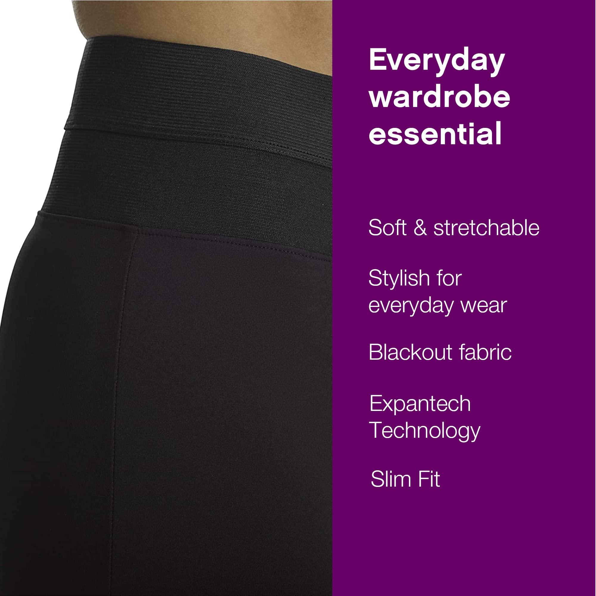 No Nonsense No Nonsense Women's ExpanTech Blackout Legging, Black, Small-Medium