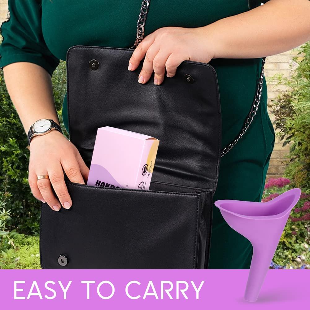 HAKDAY HAKDAY Female Urination Device, Reusable Female Urinal Women Pee Funnel Allows Women to Pee Standing Up, Portable Womens Urinal is The Perfect Companion for Camping,Outdoor,Travel 4pcs