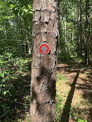 Wild Drifter Wild Drifter Trail Markers - Bright Reflective Trail Marker Pack of 24, Easy to Mount, Mark Your Trees for Hunting, Hiking, Camping, and More. (Red, 24)