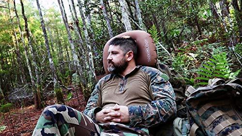 TREKOLOGY TREKOLOGY Ultralight Inflatable Camping Travel Pillow - ALUFT 2.0 Compressible, Compact, Comfortable, Ergonomic Inflating Pillows for Neck & Lumbar Support While Camp, Hiking, Backpacking