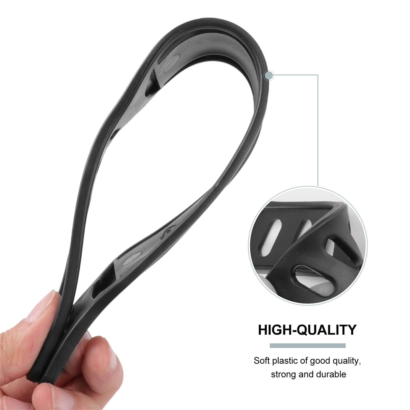 LIOOBO LIOOBO Bike Pedal Straps Universal Fit 4 Pcs Plastic Exercise Bike Toe Straps for Home Gym Dynamic Training Pedals No Scratch on Shoes
