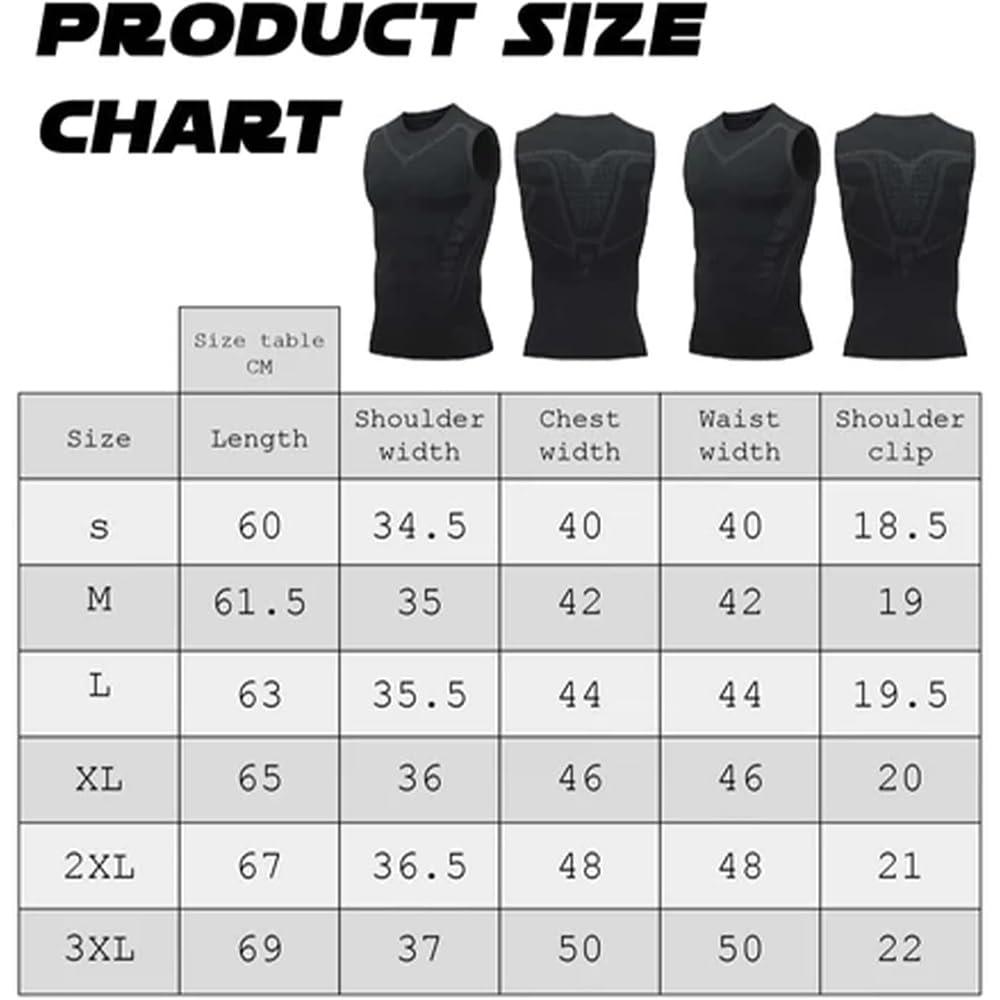 Generic Generic 2024 New Version Ionic Shaping Vest, Landscape Shaping Shirt,Version Ionic Shaping Sleeveless Shirt (Black,M), Medium