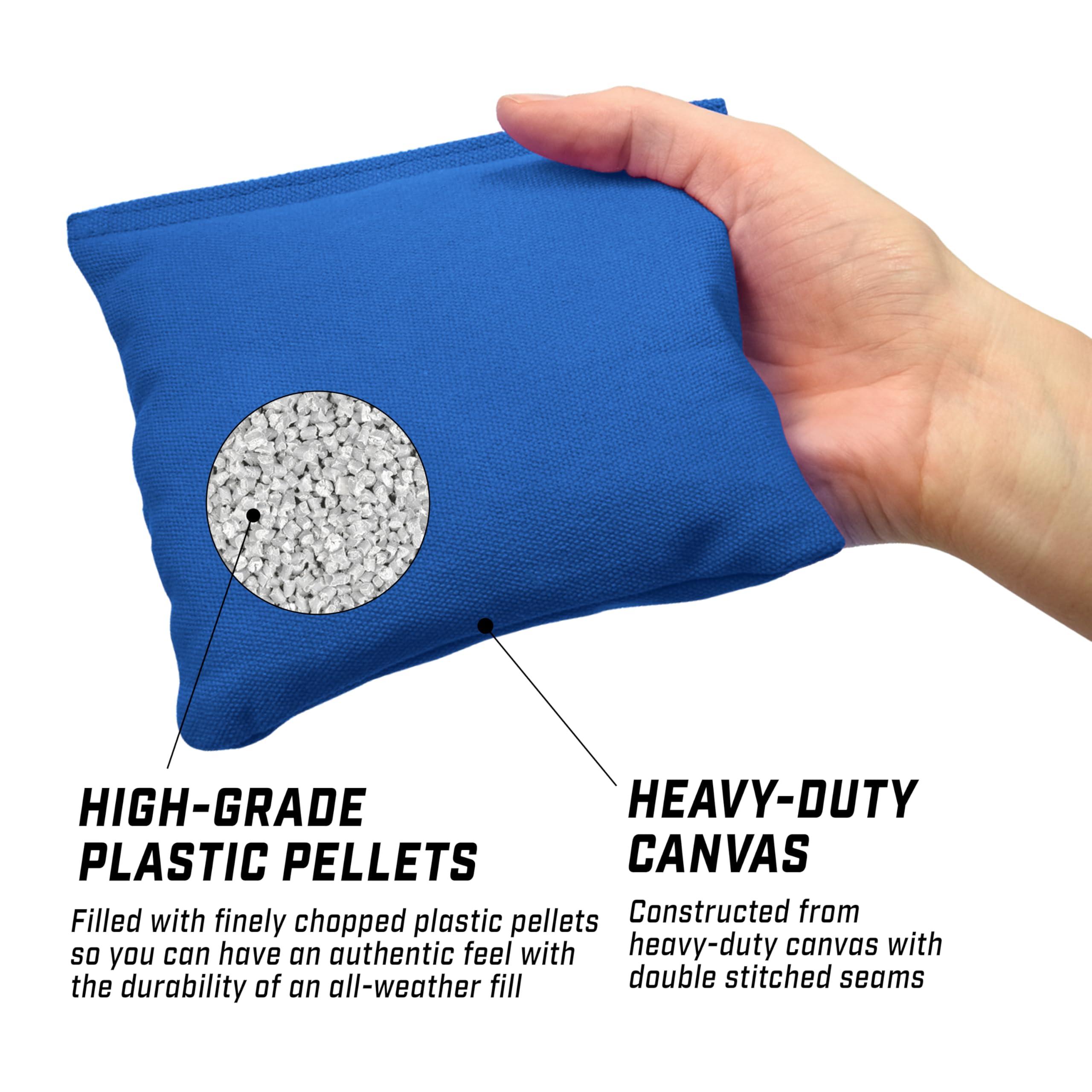GoSports GoSports Official Regulation Cornhole Bean Bags Set (8 All Weather Bags) - Red and Blue