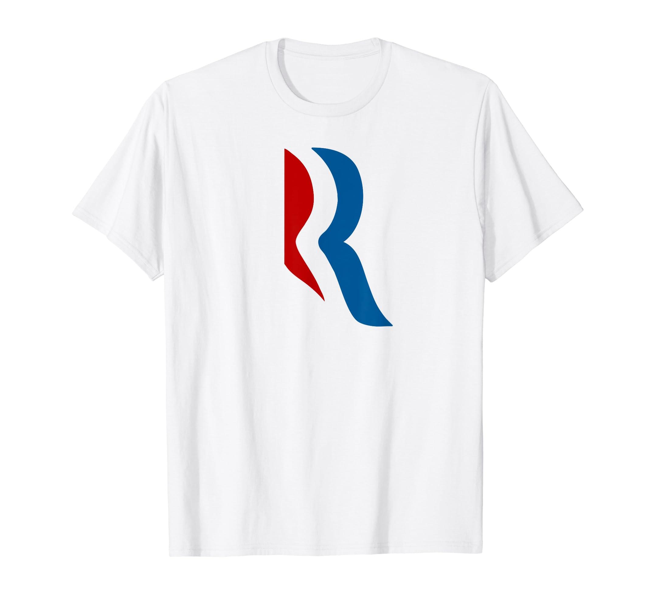 Throwback Political Tees Mitt Romney 2012 Official Campaign R Logo T Shirt