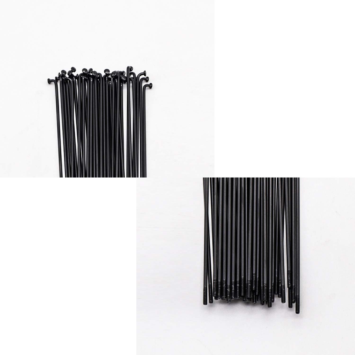 SENQI SENQI Bicycle Steel/Stainless Steel Spokes 80mm-297mm with Copper Cap 36pcs