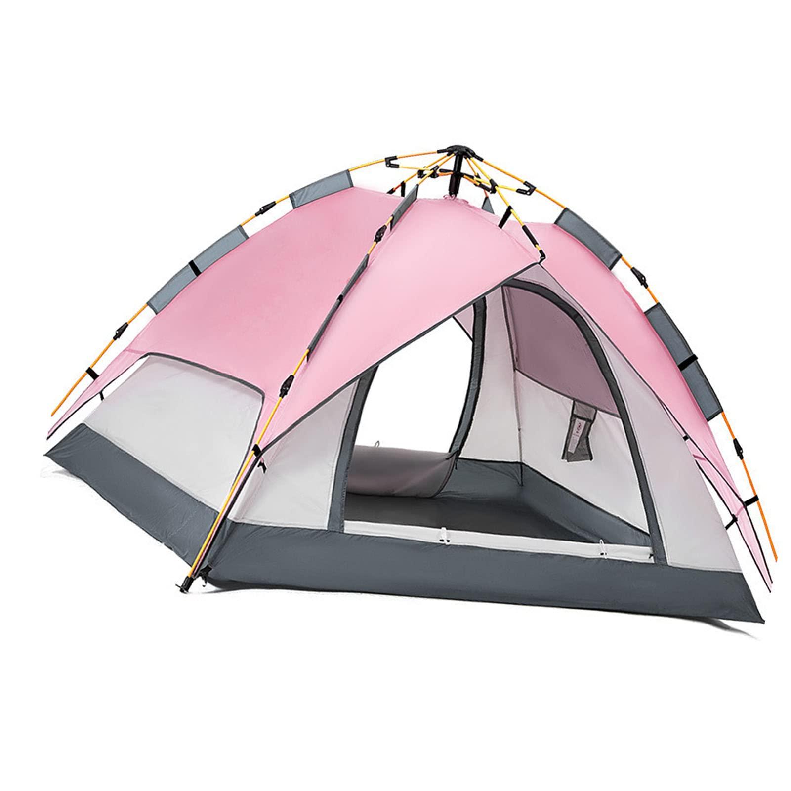 Airshi Airshi Double Layer Tent, Large Space Camping Tent for Hiking (Pink)