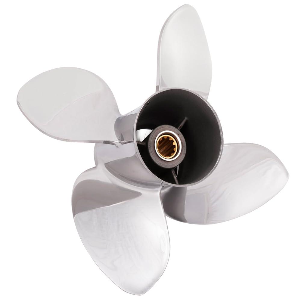 Rareelectrical Rareelectrical New 20-30 Hp Propeller Compatible with Suzuki Df30a Efi 10 Spline 30 2014 2015 2016 2017 2018 2019 2020 2021