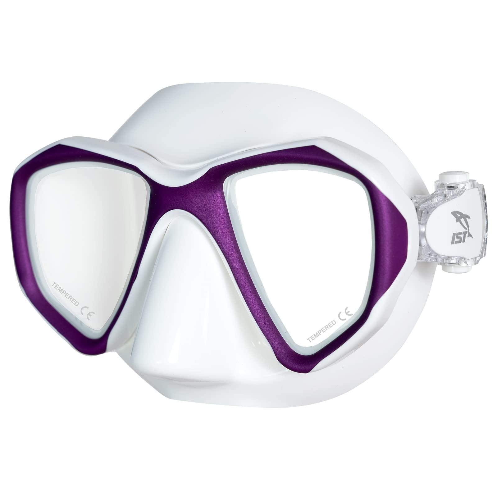 IST IST MP201 Proteus Dive Mask (White/Purple)