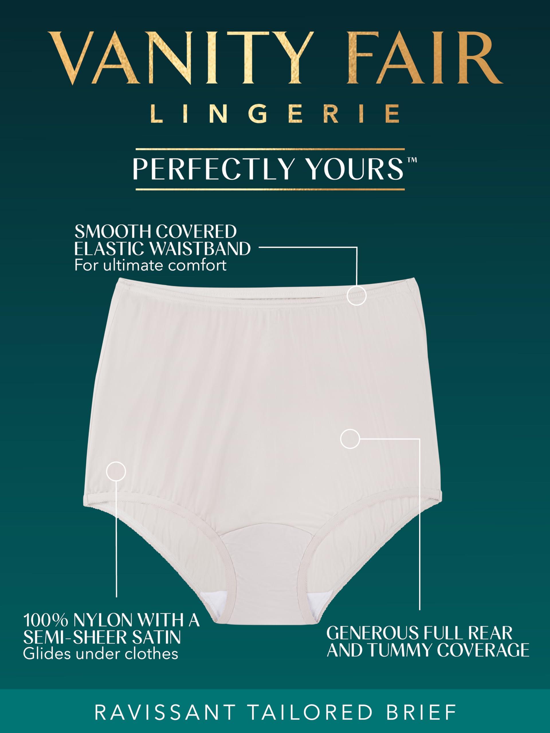 Vanity Fair Vanity Fair Women's Perfectly Yours Ravissant Tailored Nylon Brief #15712, Candleglow, 7