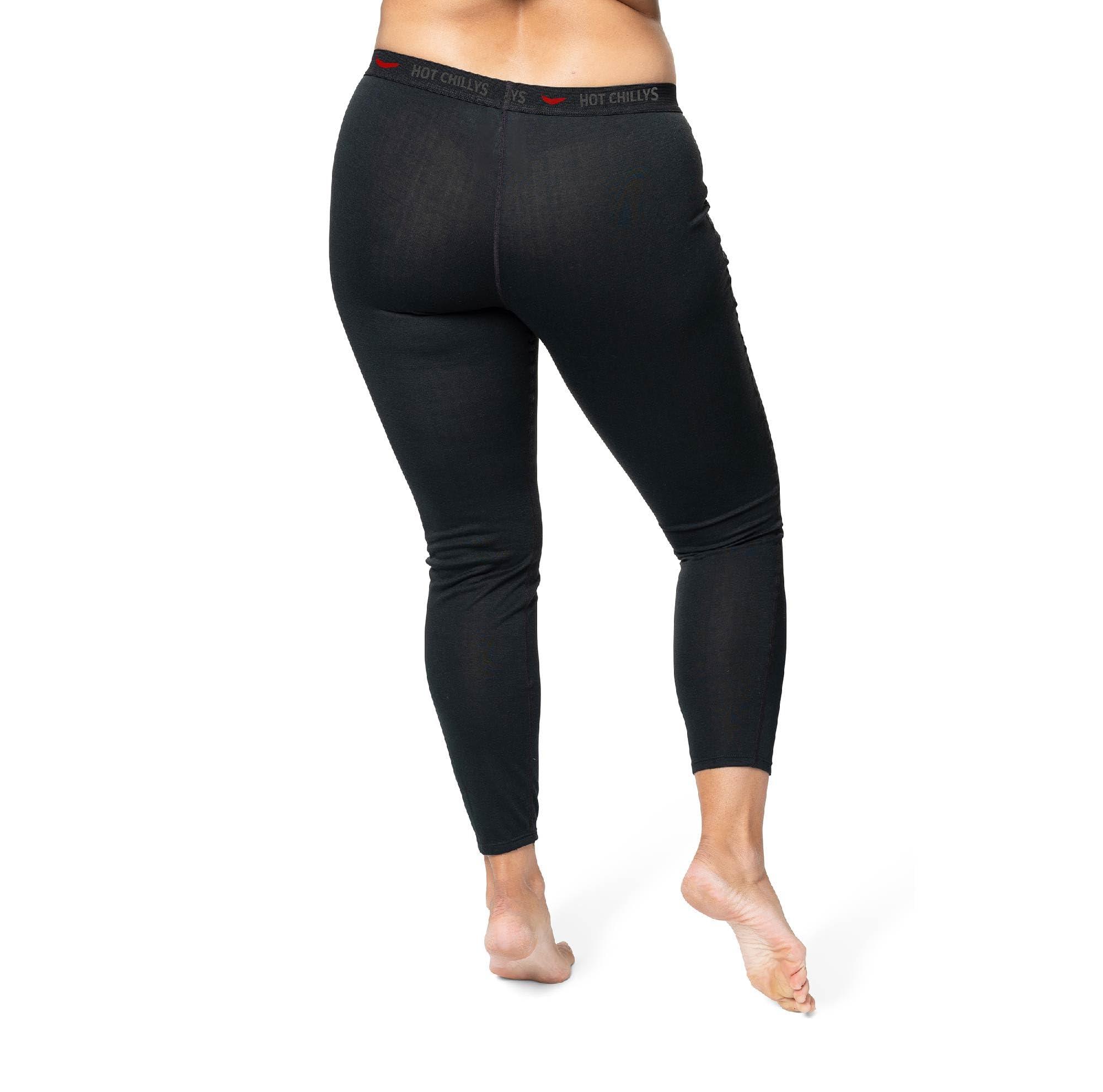 Hot Chillys Hot Chillys Women\'s Bi-Ply Bottom Midweight Relaxed Fit Base Layer - Black, Small