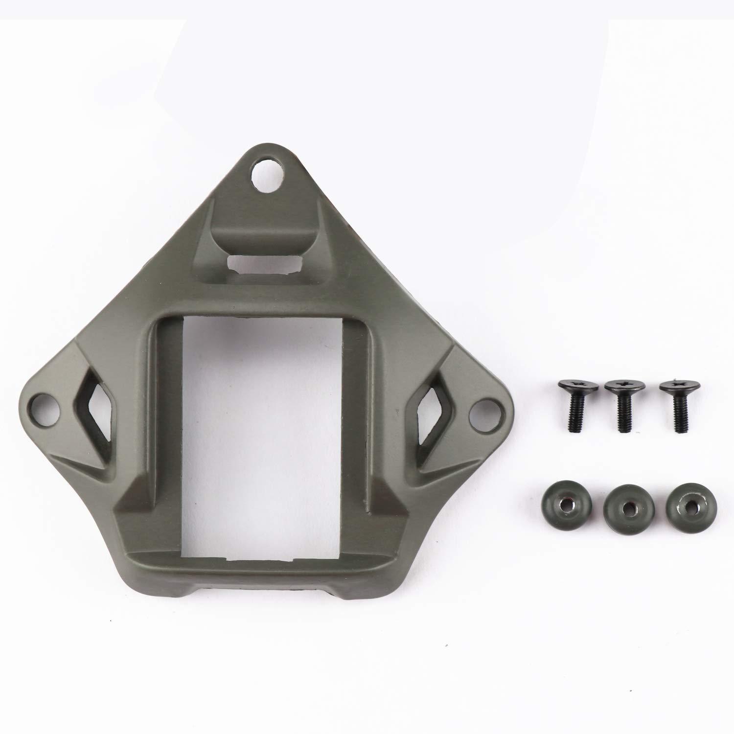 AOUTACC AOUTACC Tactical Helmet NVG Mount Shroud Steel Sports Camera Bracket Base for ACH MICH OPS-Core Fast Helmet (G)