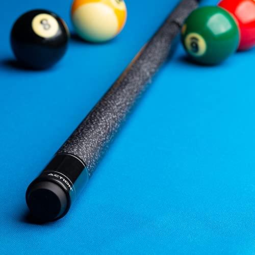 ACTION Action Pewter Metallic Transfer with Jump Wrap Area Break Jump Cue Weight: 21 Oz.
