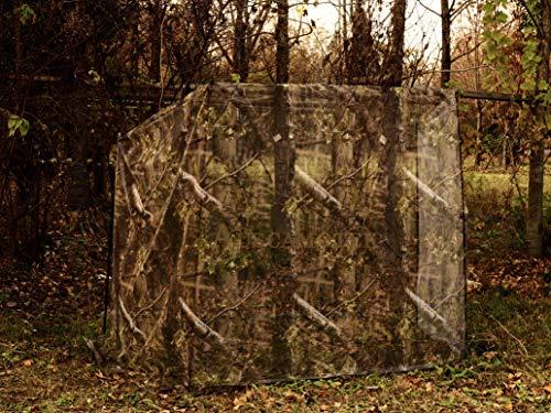 AUSCAMOTEK AUSCAMOTEK Woodland Camo Mesh Netting Camouflage Netting for Hunting Blinds Window Camping Clear View Camo Hunting Hide Net, Green 5 ft x 12 ft (appro)