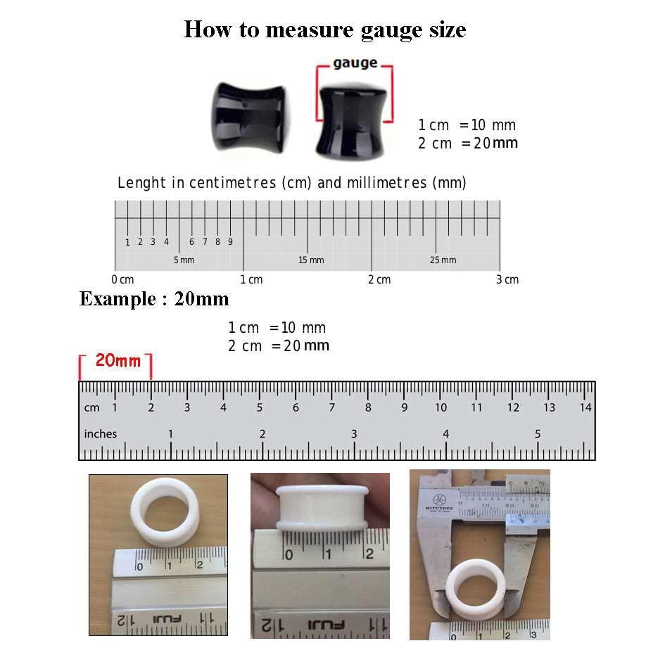 MoDTanOiz - Acrylic logo box flesh tunnels 00 gauges 00g plugs ear gauges 00g tunnels gauges 00 0 gauges plugs for ears Size = 00g plugs 10mm