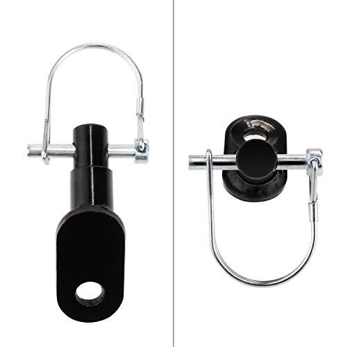 Biange Biange Bike Trailer Hitch Connector, Cycling Adapter Accessories (2 Pack, Black)
