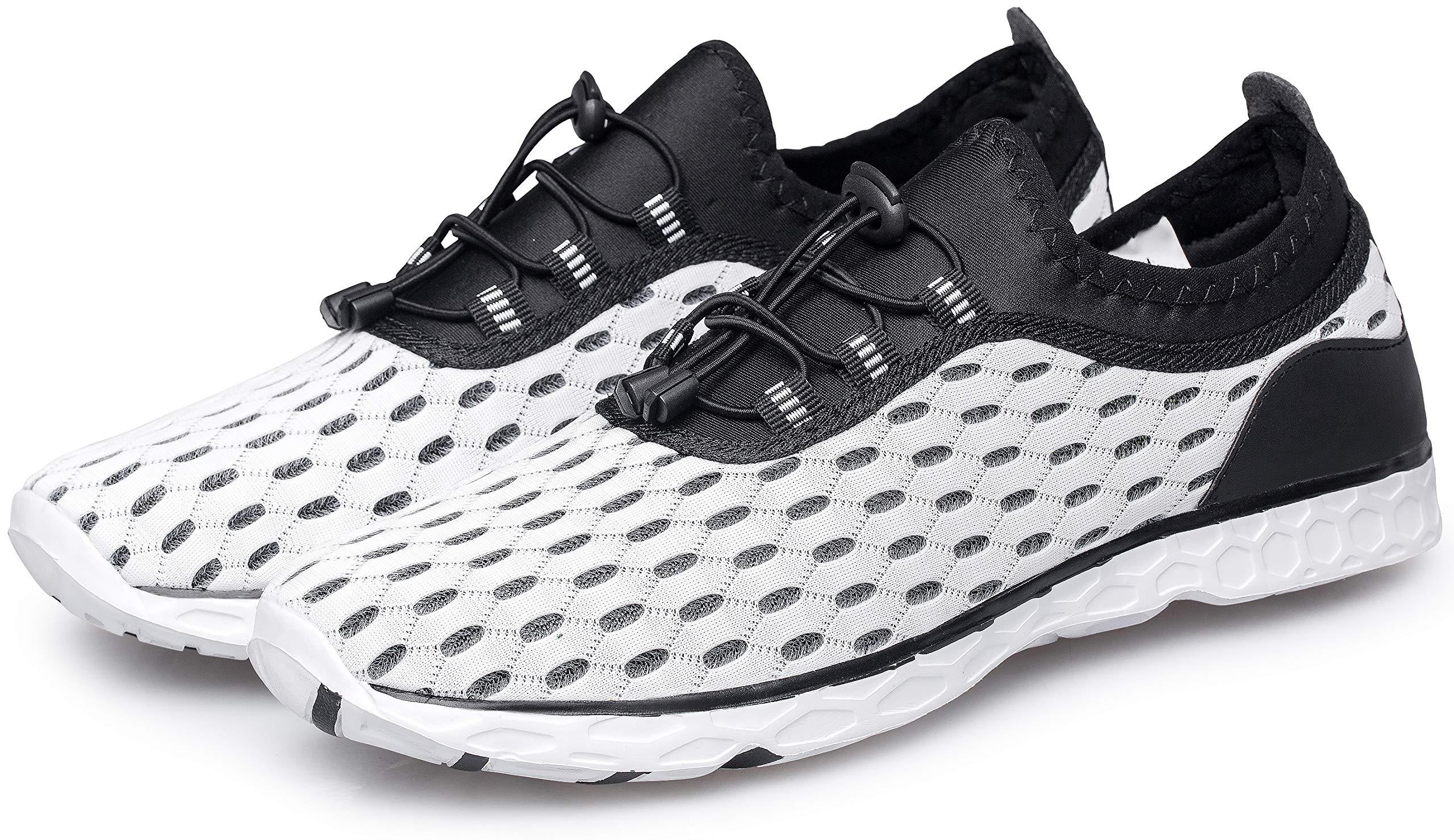 DOUSSPRT DOUSSPRT Women's Water Shoes Quick Drying Sports Aqua Shoes White Size 6.5