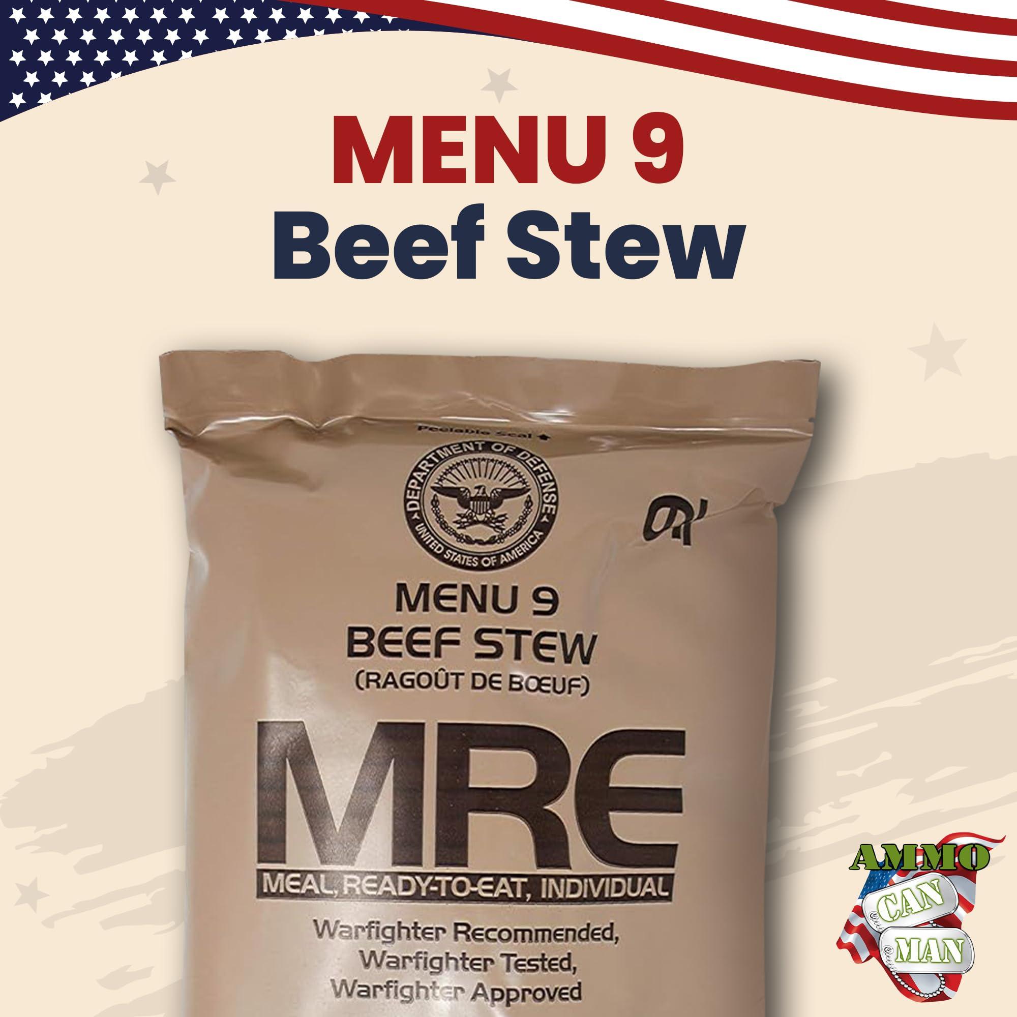 MRE Meals Ready to Eat Surplus (Pack of 4) - MRE Emergency Food Rations w/Assorted Flavors for Camping, Survival & More - 2015 Package date or Newer