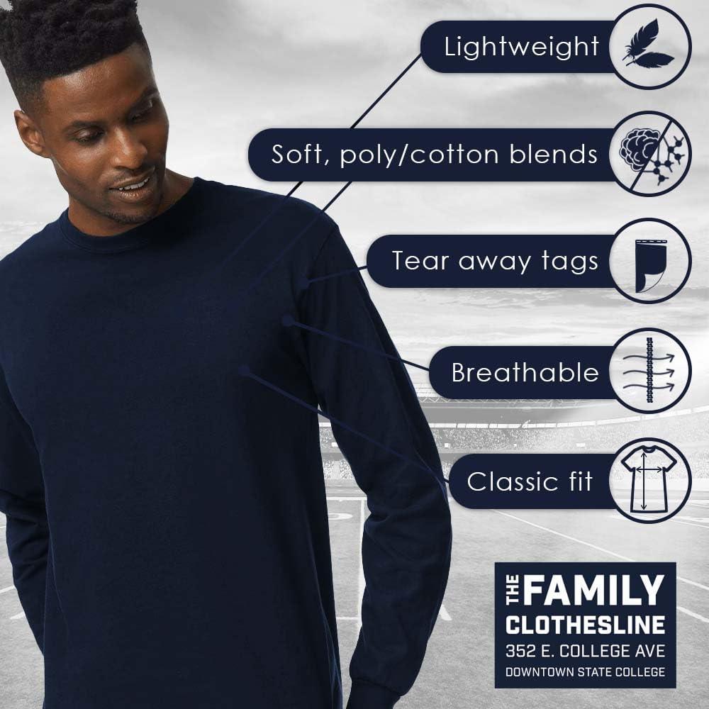 The Family Clothesline Penn State Officially Licensed Adult PSU Big Long Sleeve Shirt Medium Navy