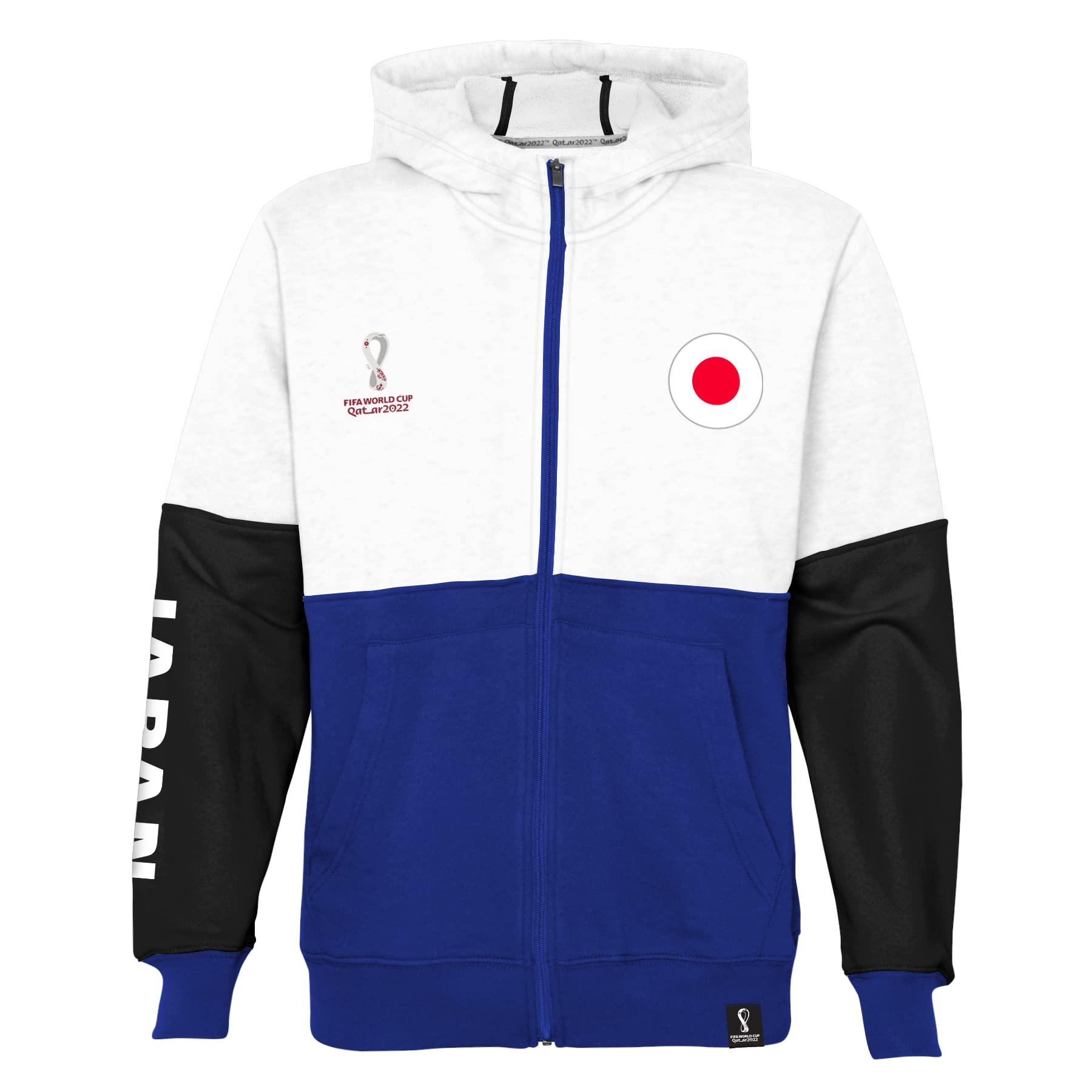 Outerstuff Outerstuff Youth & Kids FIFA World Cup Country Contrast Panel Fleece Hood, Blue-Black-White, Youth Small-8