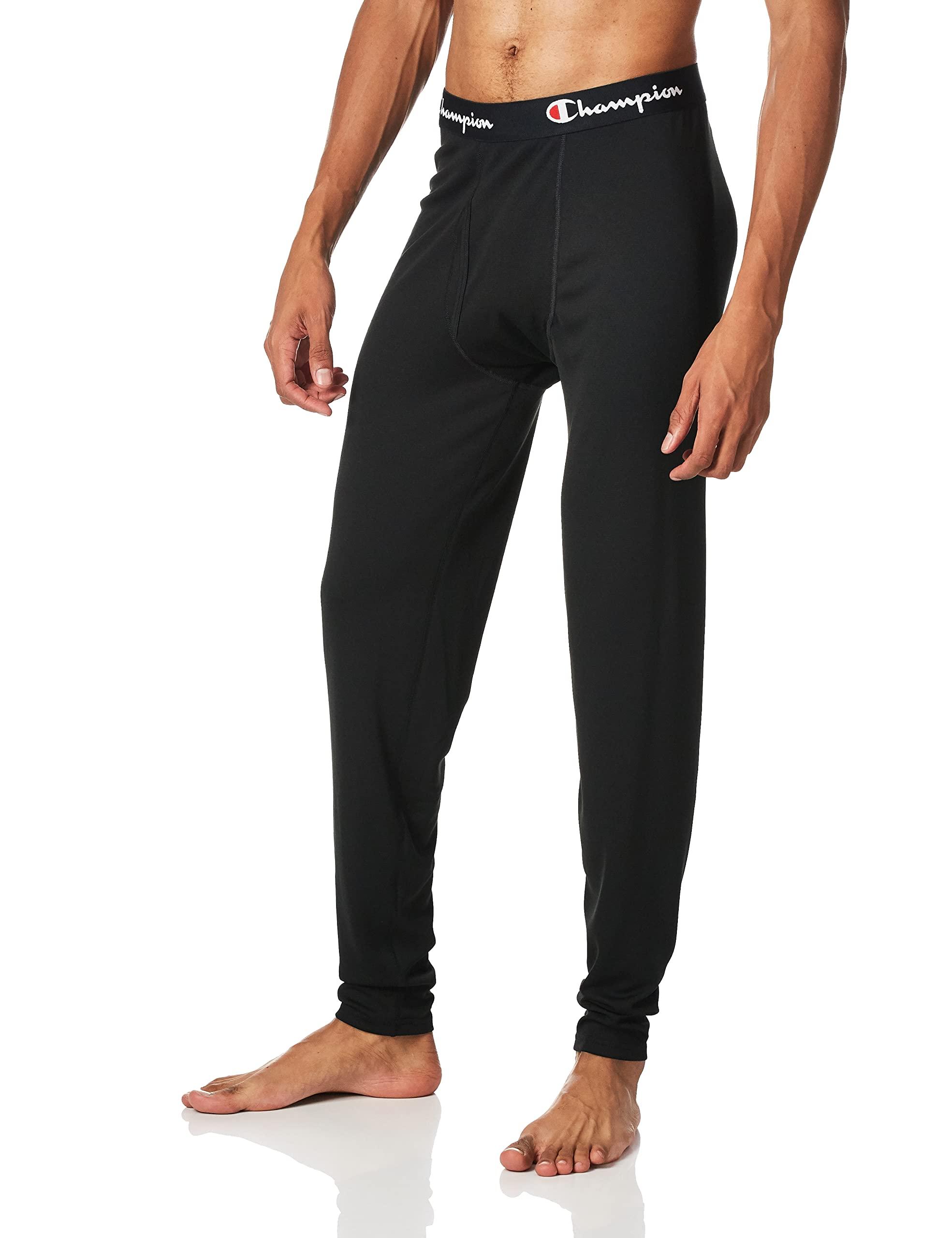 Champion Champion Men's Athletics Base Layer Bottom, New Ebony, Medium