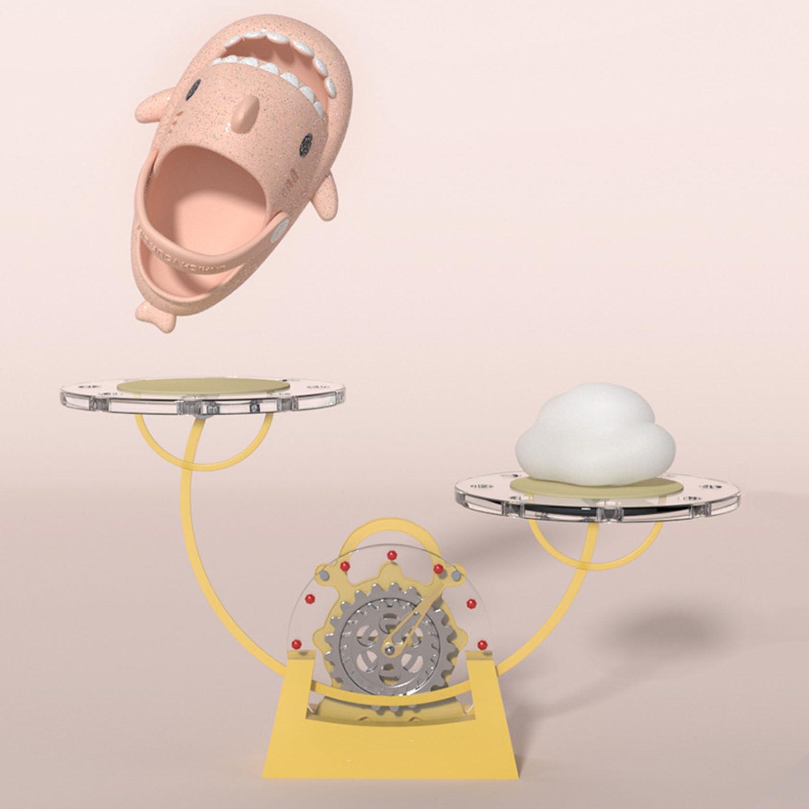 Jfxgjuv Jfxgjuv Angler Fish Slides Glow in The Dark Kids Shark Slides Glow in The Dark Luminous Shark Slippers Cloud Shark Slides with Strap Spooky Shark Slides (Pink,12.5-14 Big Kid)