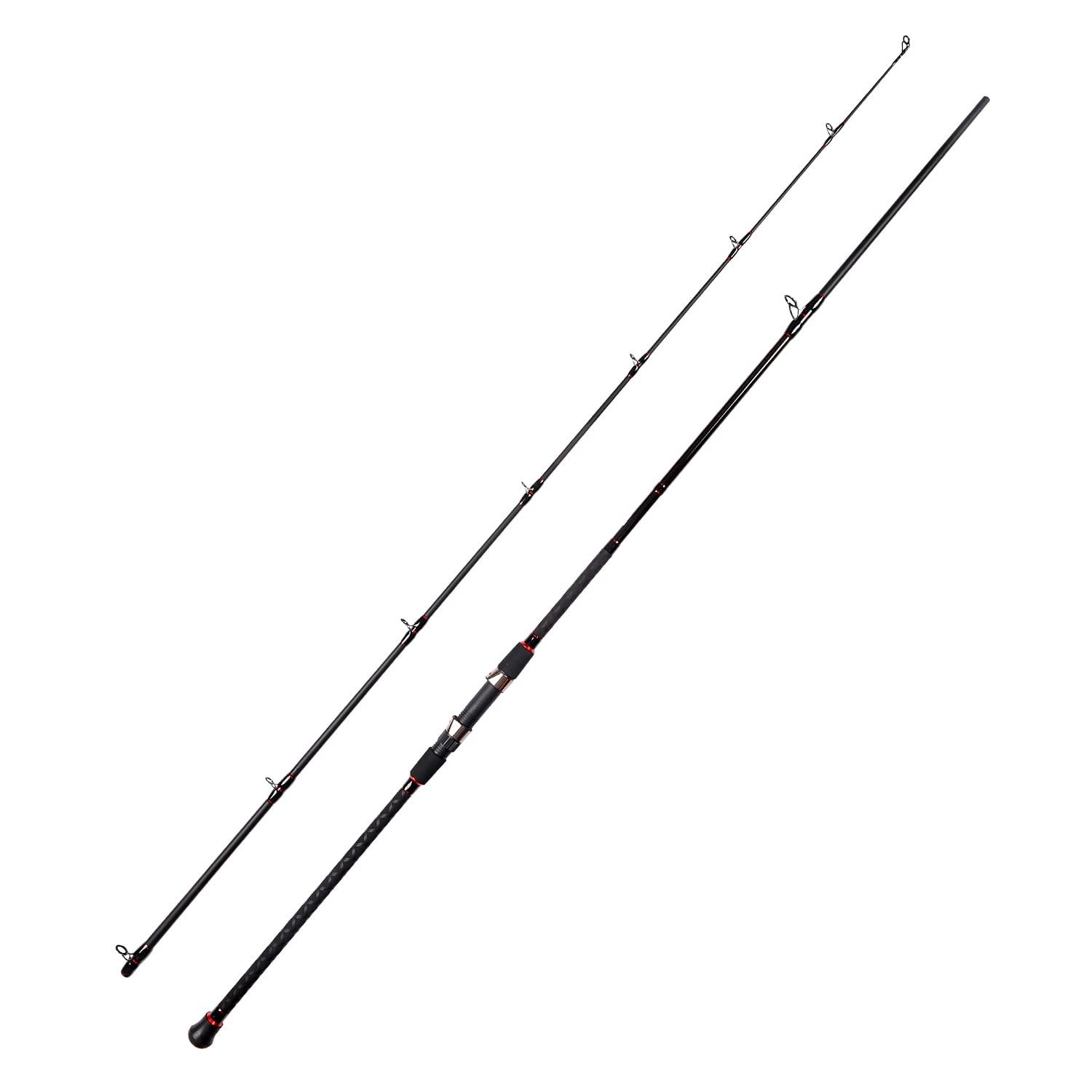 Fiblink Fiblink Surf Casting Fishing Rod 2-Piece Graphite Travel Baitcasting Fishing Rod (Length: 9\')