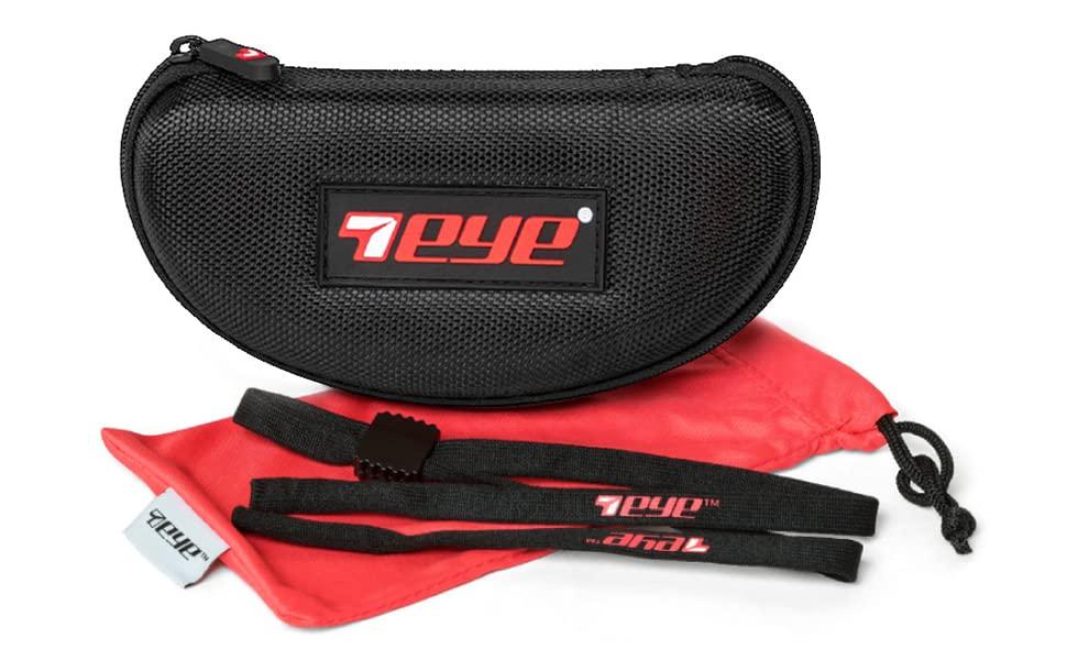 7eye by Panoptx 7eye by Panoptx Lindsay | Wind Blocking Sunglasses - Glossy Black, Polarized Copper Lenses