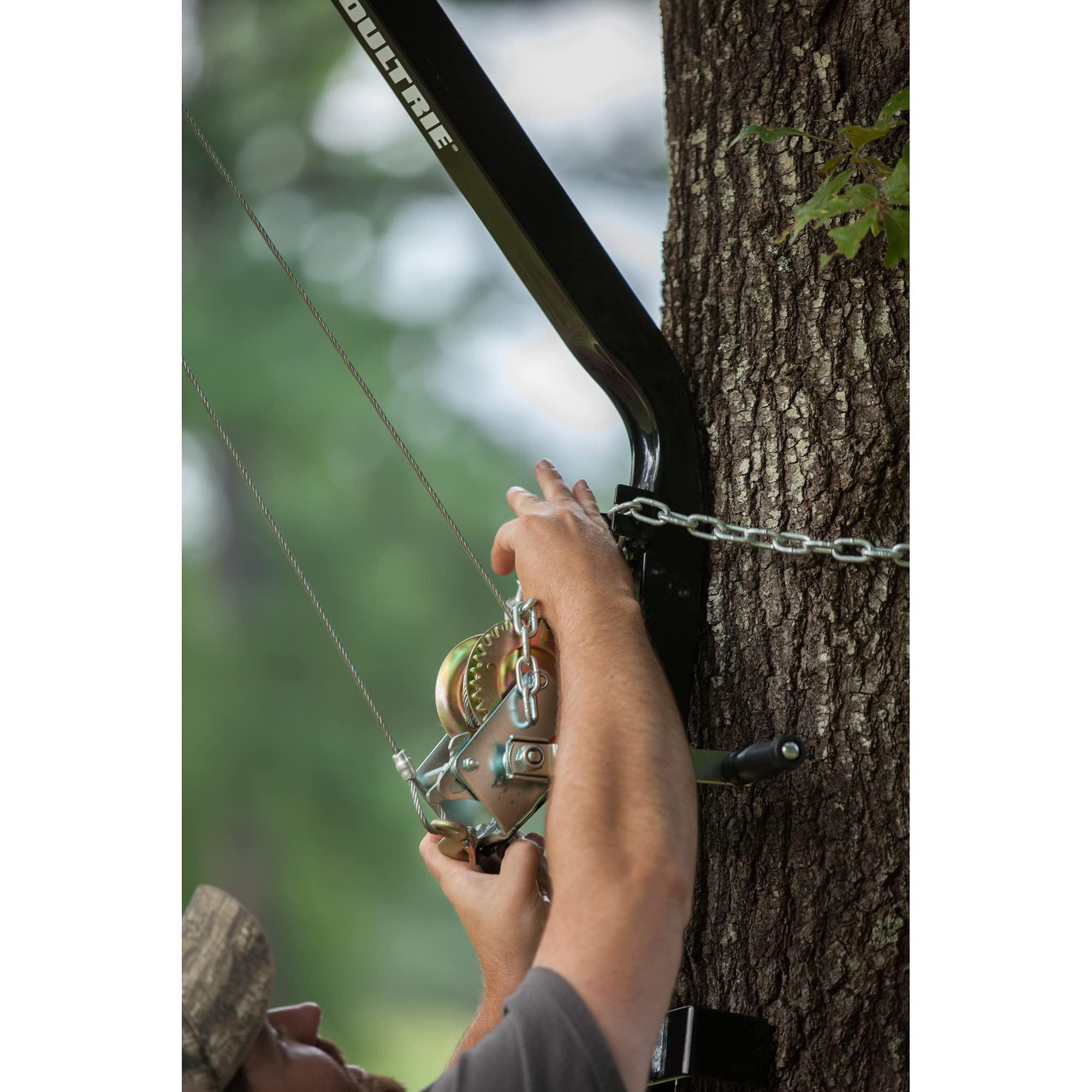 Moultrie Moultrie Hanging Feeder Hoist | Chain-and-Bracket Design | 300 lb. Capacity