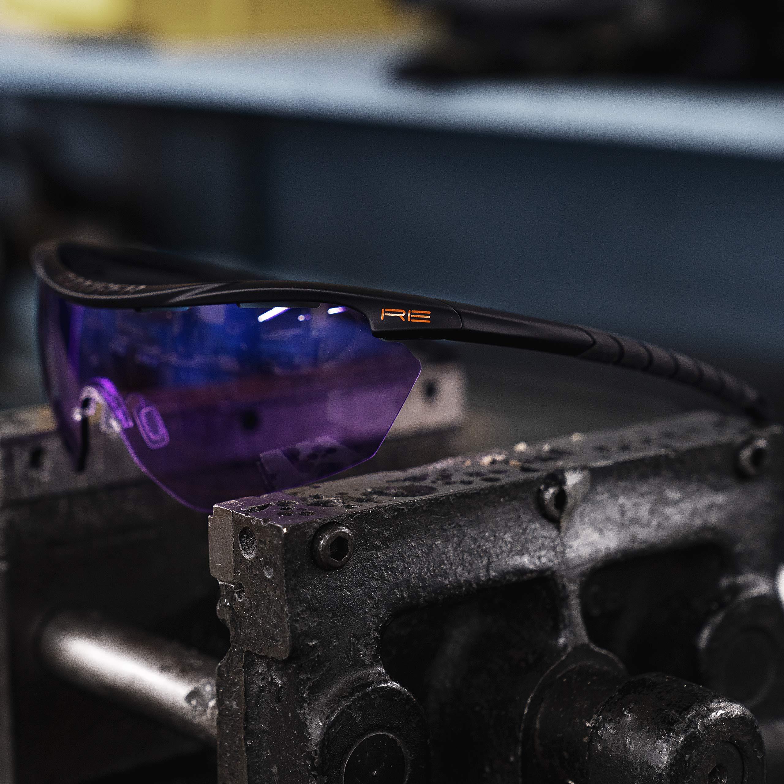 Randolph Engineering Randolph Eyewear Phantom 2.0 Shooting Glasses for Men or Women Interchangeable 3-Lens Protective Eyewear Shooting Glasses Set, Sports Sunglasses (Matte Black Frame/Med Yellow)