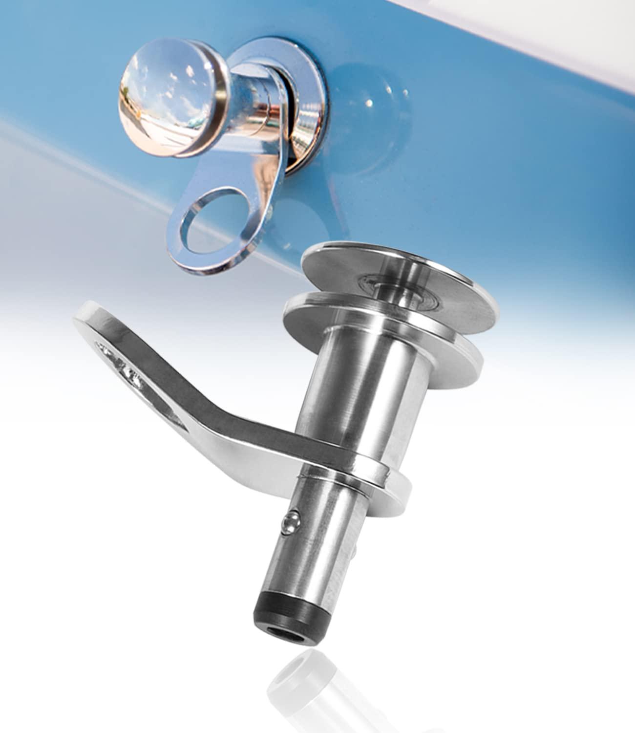 sixcow sixcow 1/2\'\' Quick Release Boat Fender Holder - Marine Stainless Steel Quick-Release Boat Fender Holder Mount Cleat Hook, Receiver Not Included