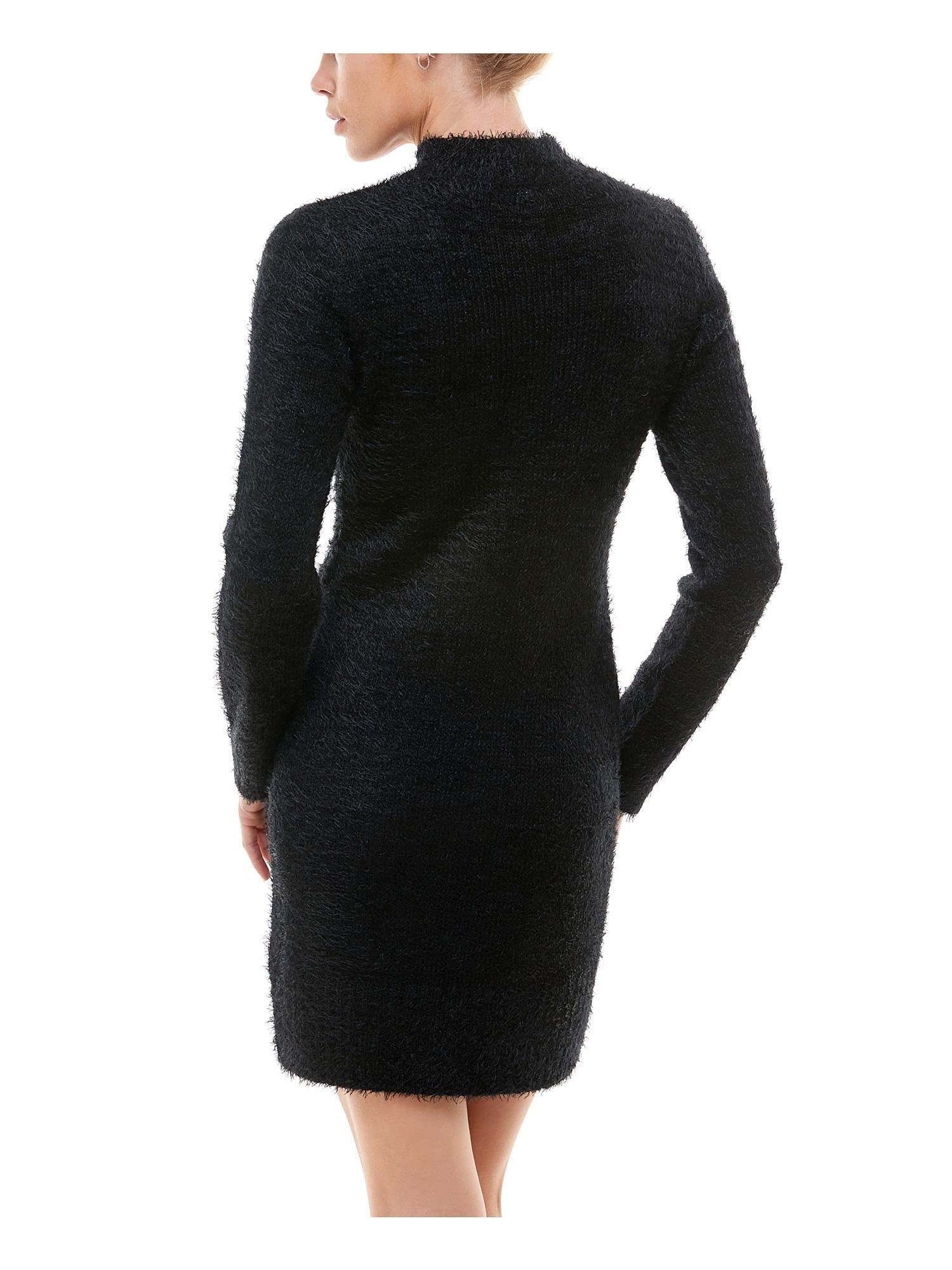 Planet Gold Planet Gold Womens Cut-Out Mini Sweaterdress Black S