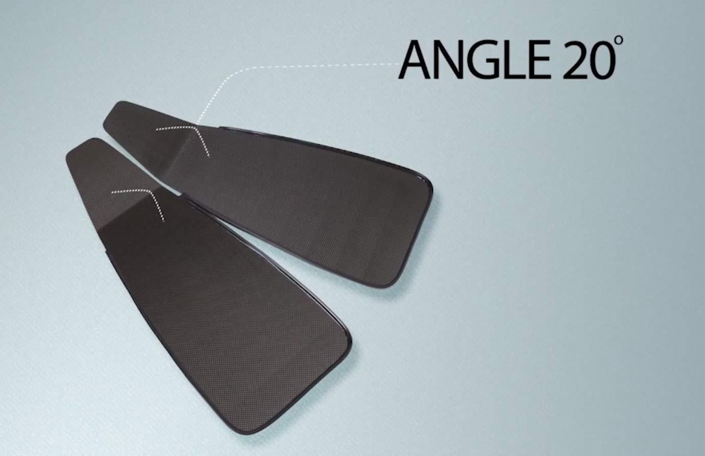 Leaderfins Leaderfins Short Black Carbon Fiber Freediving and Spearfishing Fins (EU 47-48 / US 13-14, Hard Stiffness)