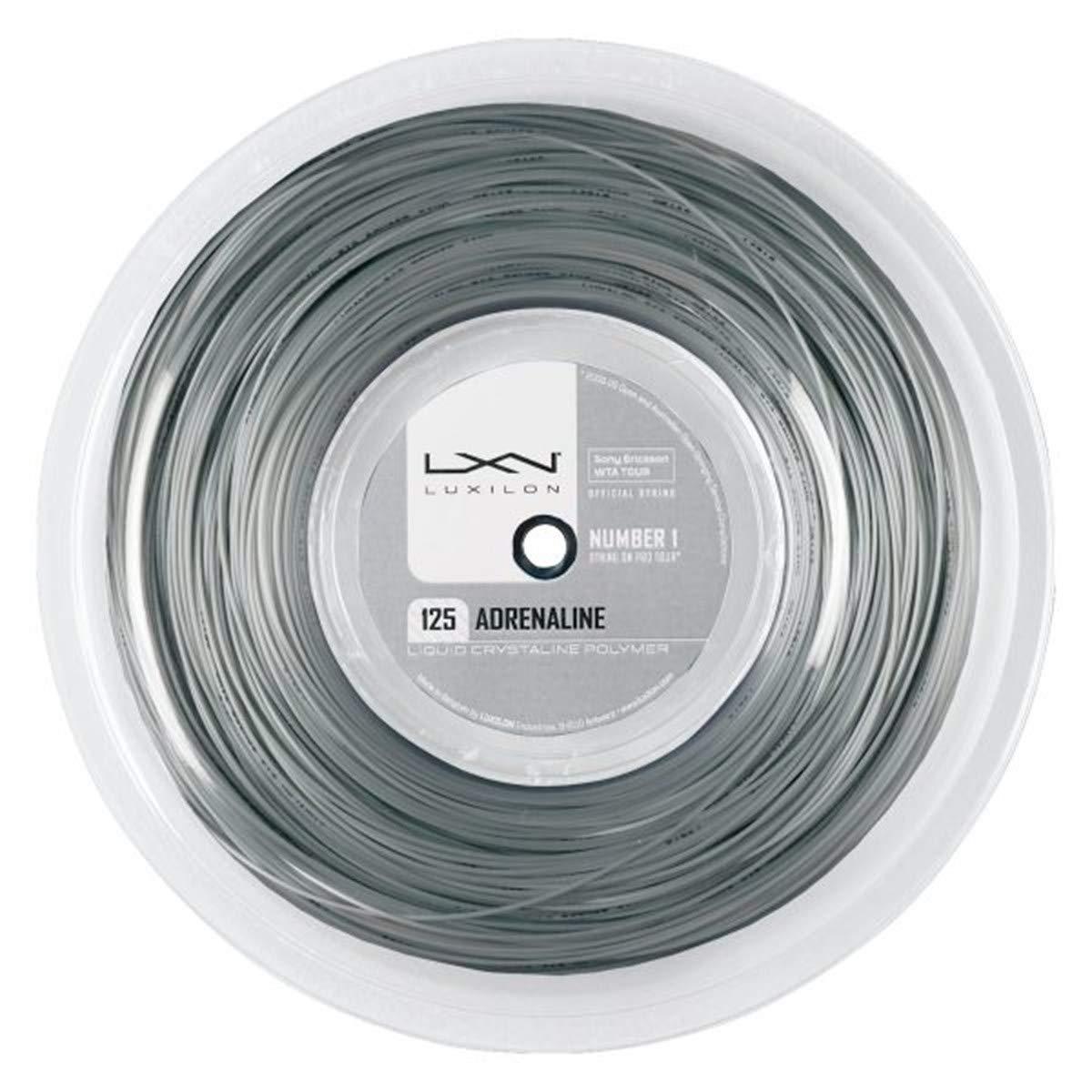 WILSON Luxilon Adrenaline 125 Tennis String - 200m Reel, Grey