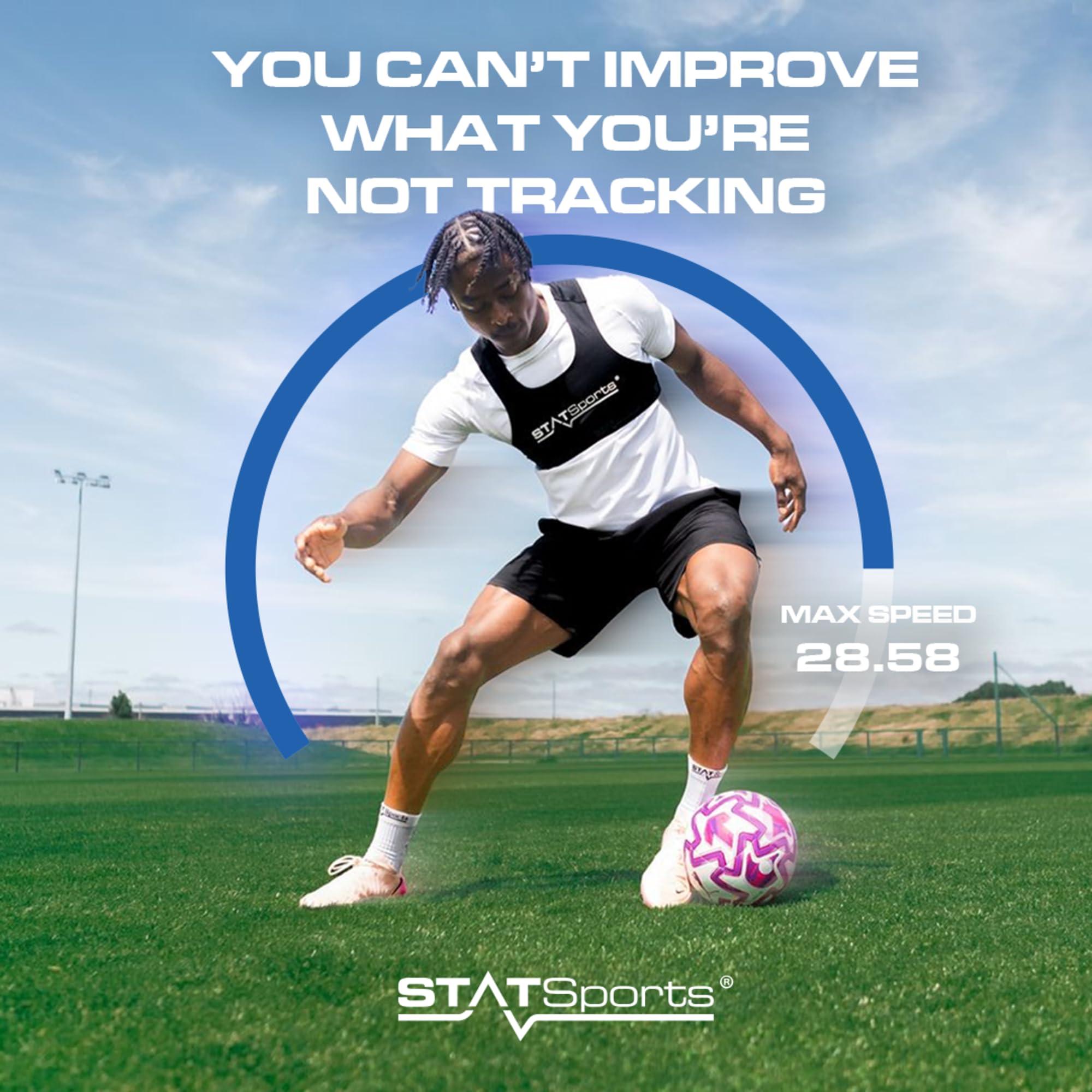 STATSports STATSports APEX Athlete Series Soccer Tracker - Advanced Fitness GPS Performance Tracking Vest for Players Accurate Activity Tracker & Insights - Football & Soccer Training Equipment, Adult S