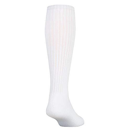 GOLDTOE Gold Toe Men\'s Ultra Tec Performance Over The Calf Athletic Socks, 3-Pack, White, Shoe Size: 6-12.5 (2 PK 6 PAIRS), White)