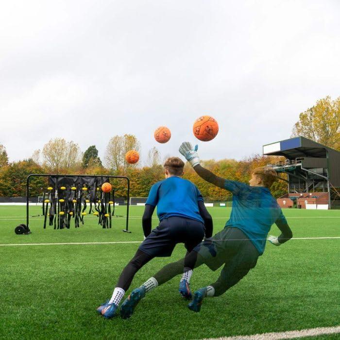 FORZA FORZA Mini GK Ball Deflector | Premium Goalkeeper Training Equipment Customizable Options for Versatile Practice, Includes Carry Bag (with Wheels, Slight Screen + Ramp + Tassels)