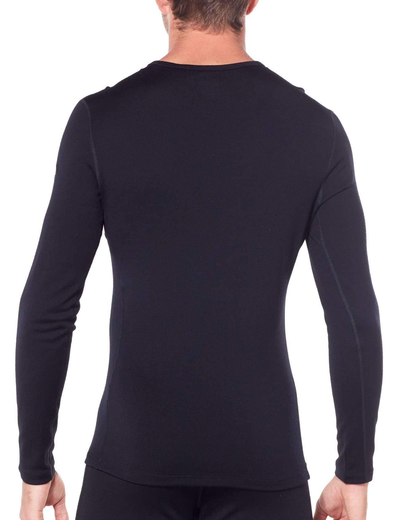 ICEBREAKER Icebreaker Merino Men\'s 260 Tech Long Sleeve Crew Neck Shirt, Black, Small