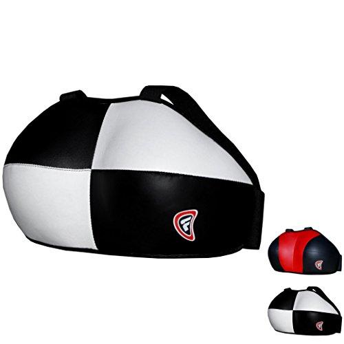 FARABI Farabi Ladies Chest Guard Chest Protector Breast Protection Boxing MMA Muay Thai Martial Art Protective Gear Chest Guard (White Black, L/XL)