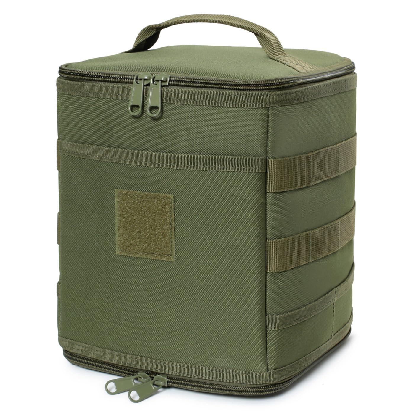 Lemubeane Lemubeane Tactical Camping Storage Bag 7L Utility Tote Bag Trunk Organizer (OD Green)