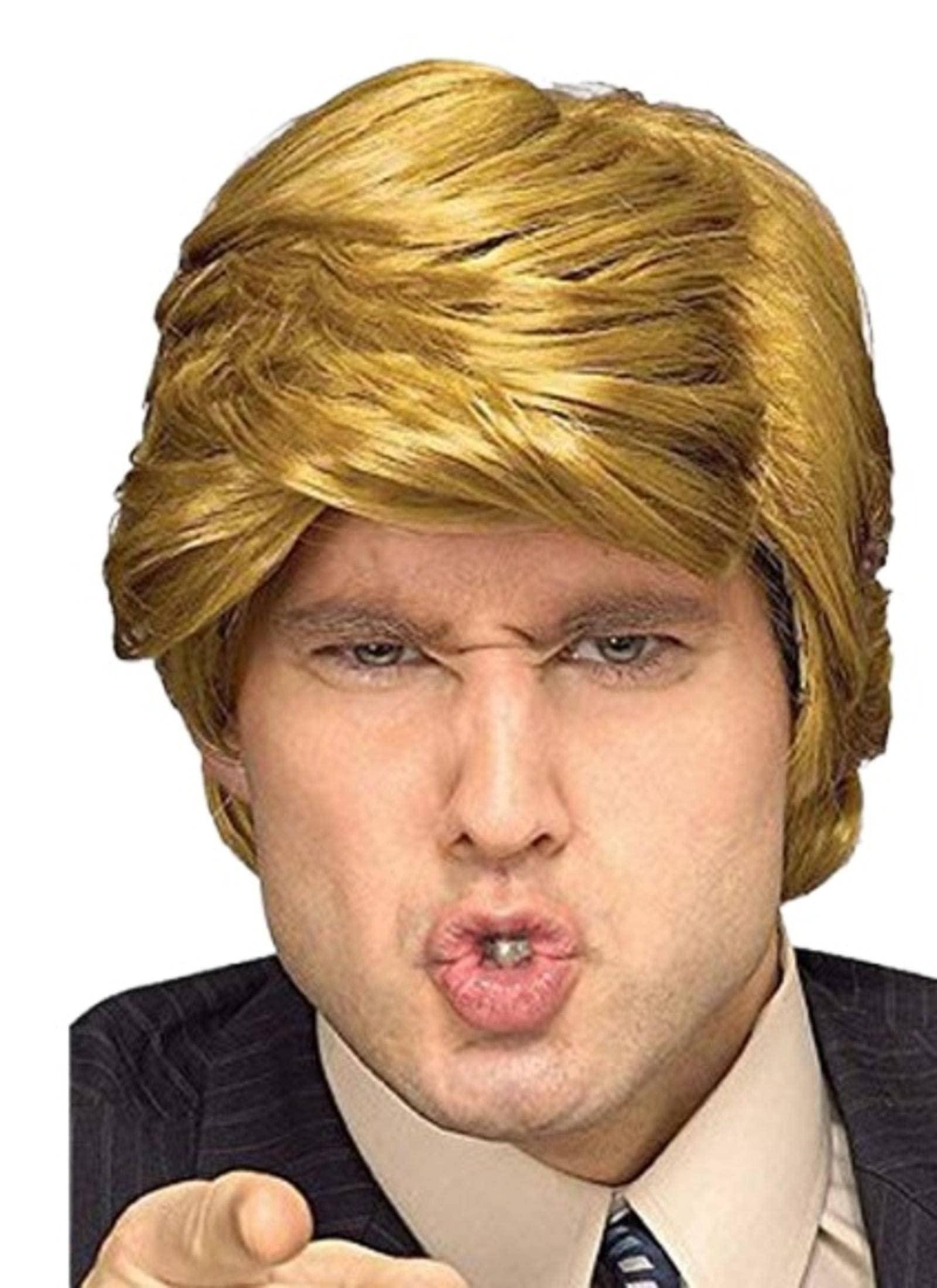 N\\A NA Golden Yellow Wig, Wig with Bangs Heat Resistant Synthetic Costume Party Wig