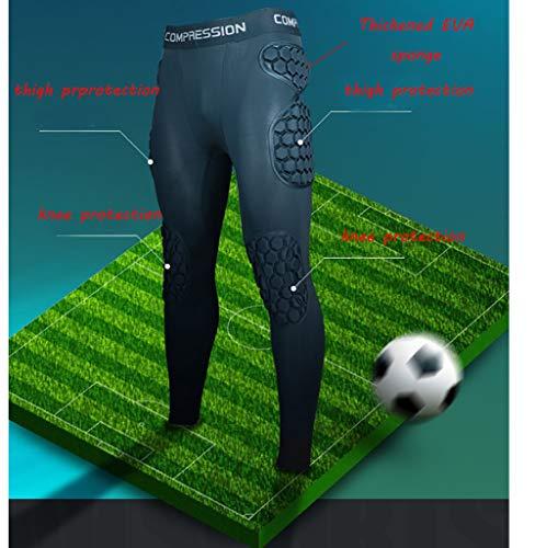 Jellybro Jellybro Mens Padded Compression Pants Football Girdles Athletic Leggings for Soccer Basketball Paintball Hockey
