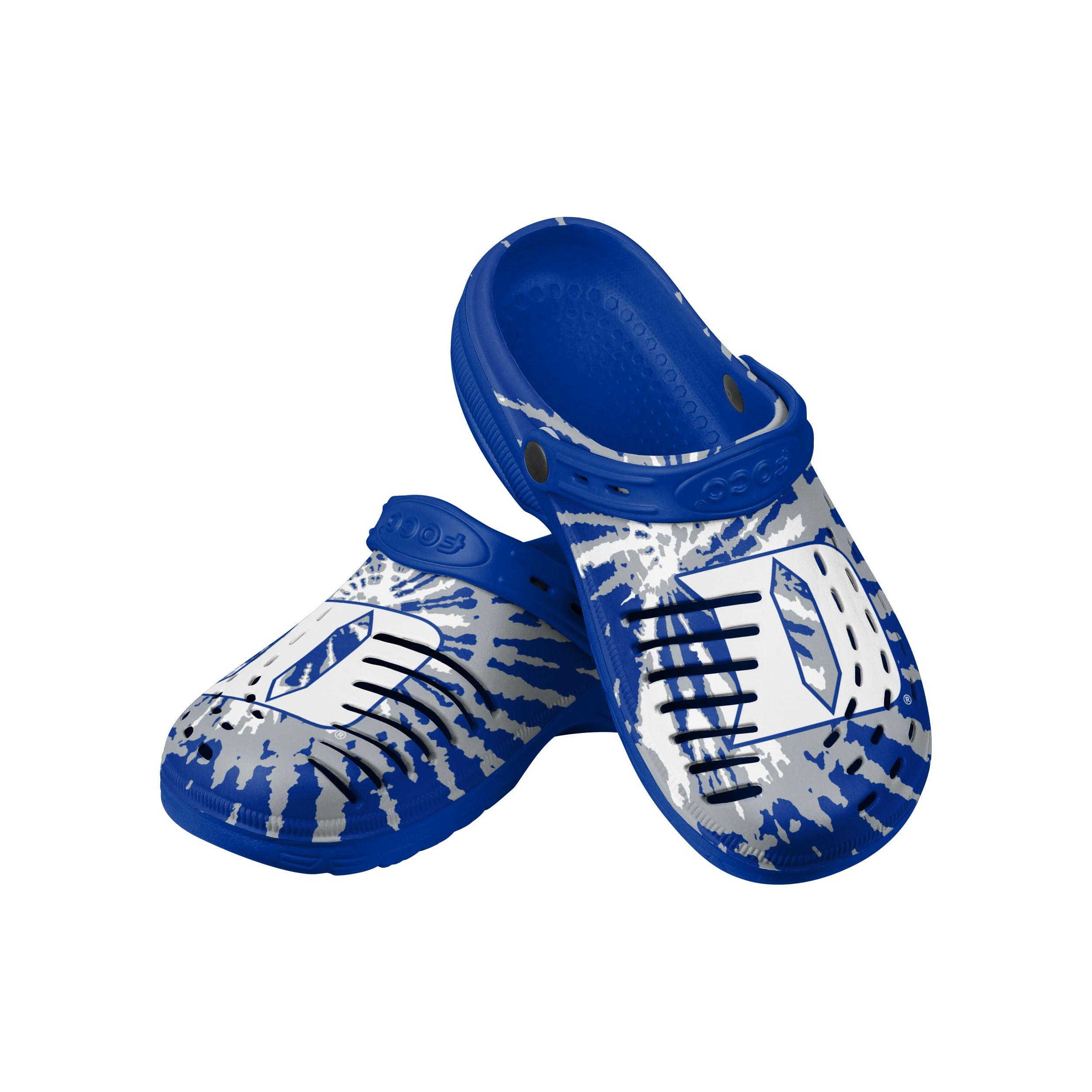 FOCO FOCO Michigan Wolverines NCAA Mens Tie-Dye Clog With Strap - XL