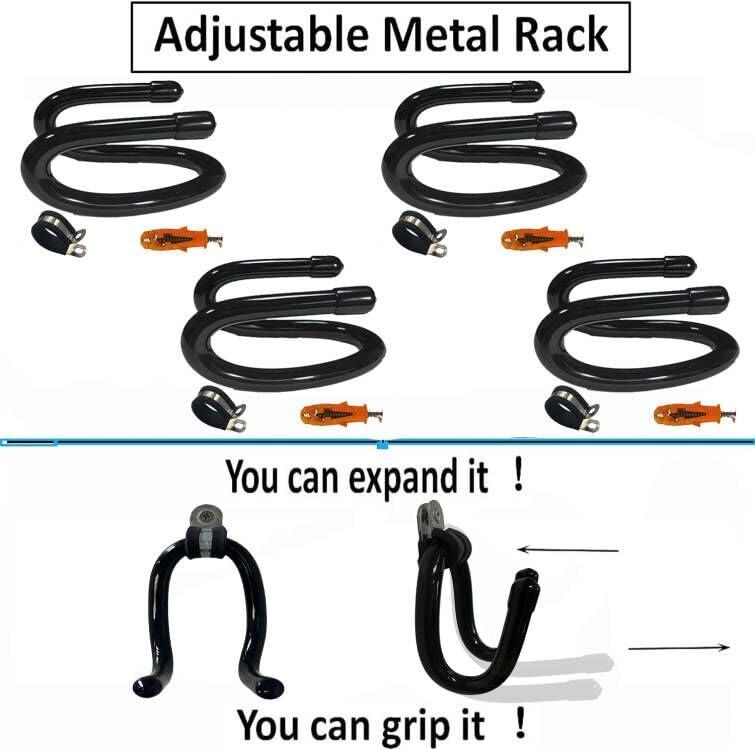 AUXPhome AUXPhome 4Pack Baseball bat Stand Baseball Holders Storage hanger Rack, Wall Mounted Sports Memorabilia and Collectibles bracket for Baseball bat and Balls Display for Sports Lover,No Ball & Bat