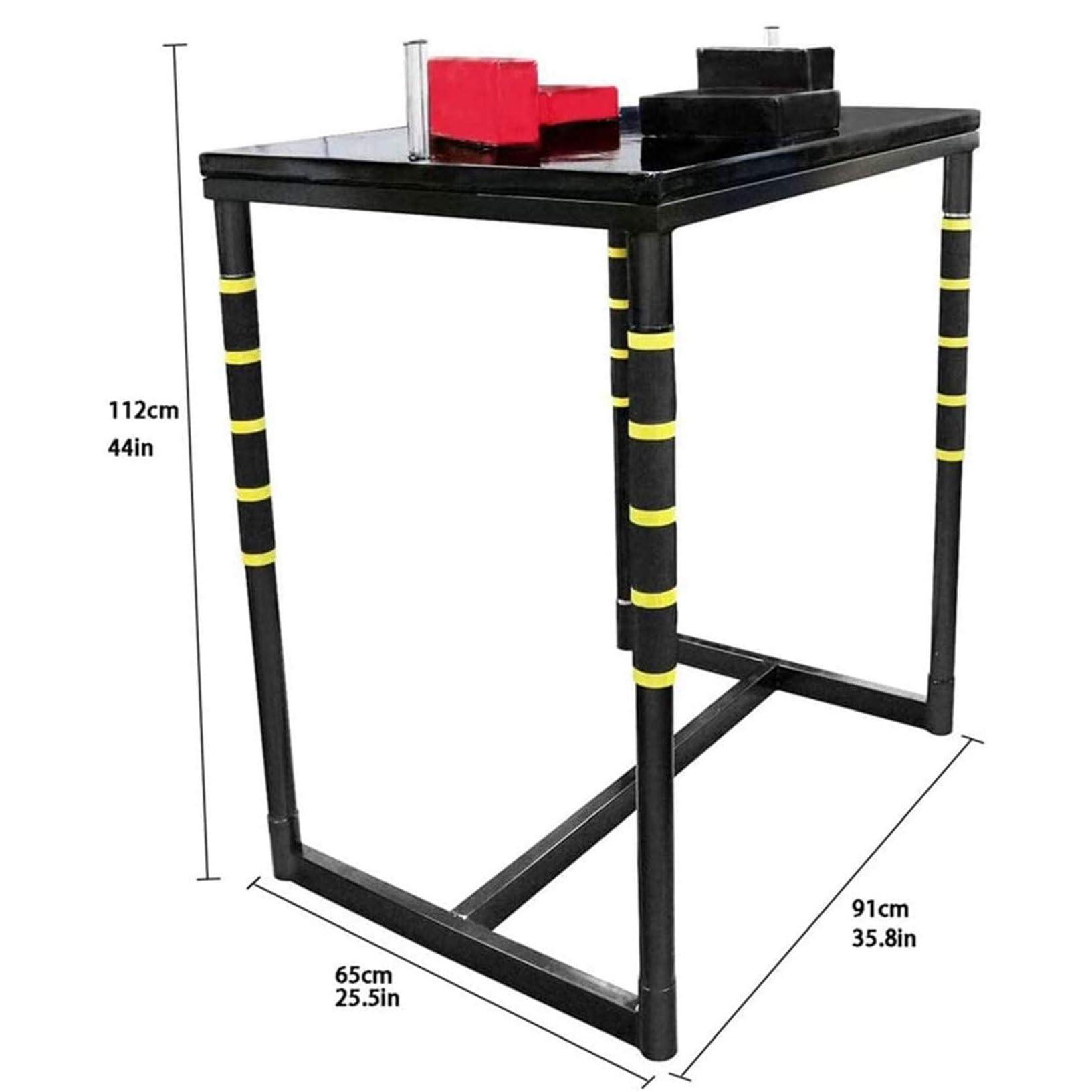 JBKYANAN JBKYANAN Professional Arm Wrestling Table,Competition Training Arm Wrestling Battle Table Gym Fitness Body Arm Wrestling Equipment with Adjustable Pad for Gym,Sports Field,Home(Black)