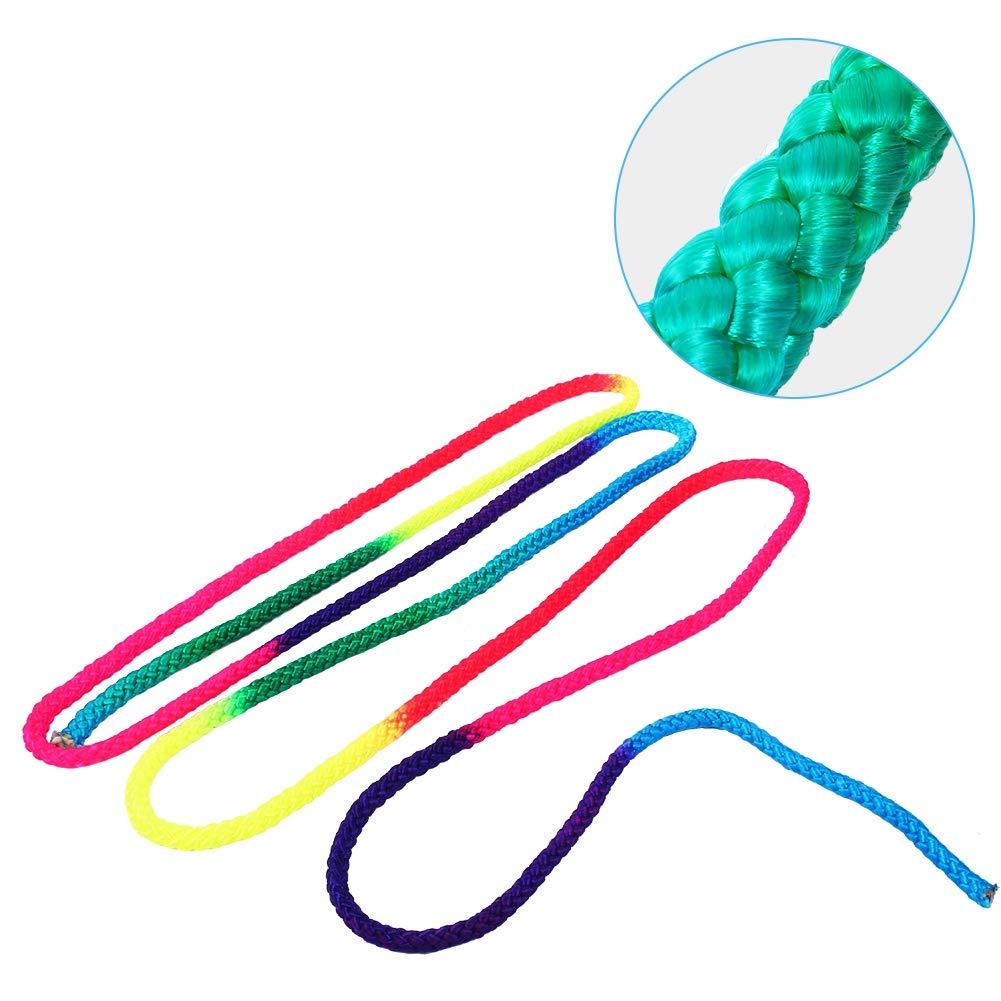 Ejoyous Gymnastics Rope, Rhythmic Gymnastic Skipping Rope Rainbow Color Sports Training Jump Ropes for Competition Arts Home Exercise Fitness