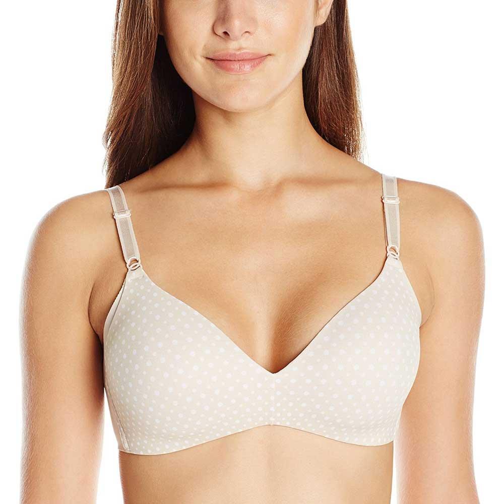 Warner's Warner's Women's No Side Effects Underarm-Smoothing Comfort Wireless Lightly Lined T-Shirt Bra 1056, White, 38B