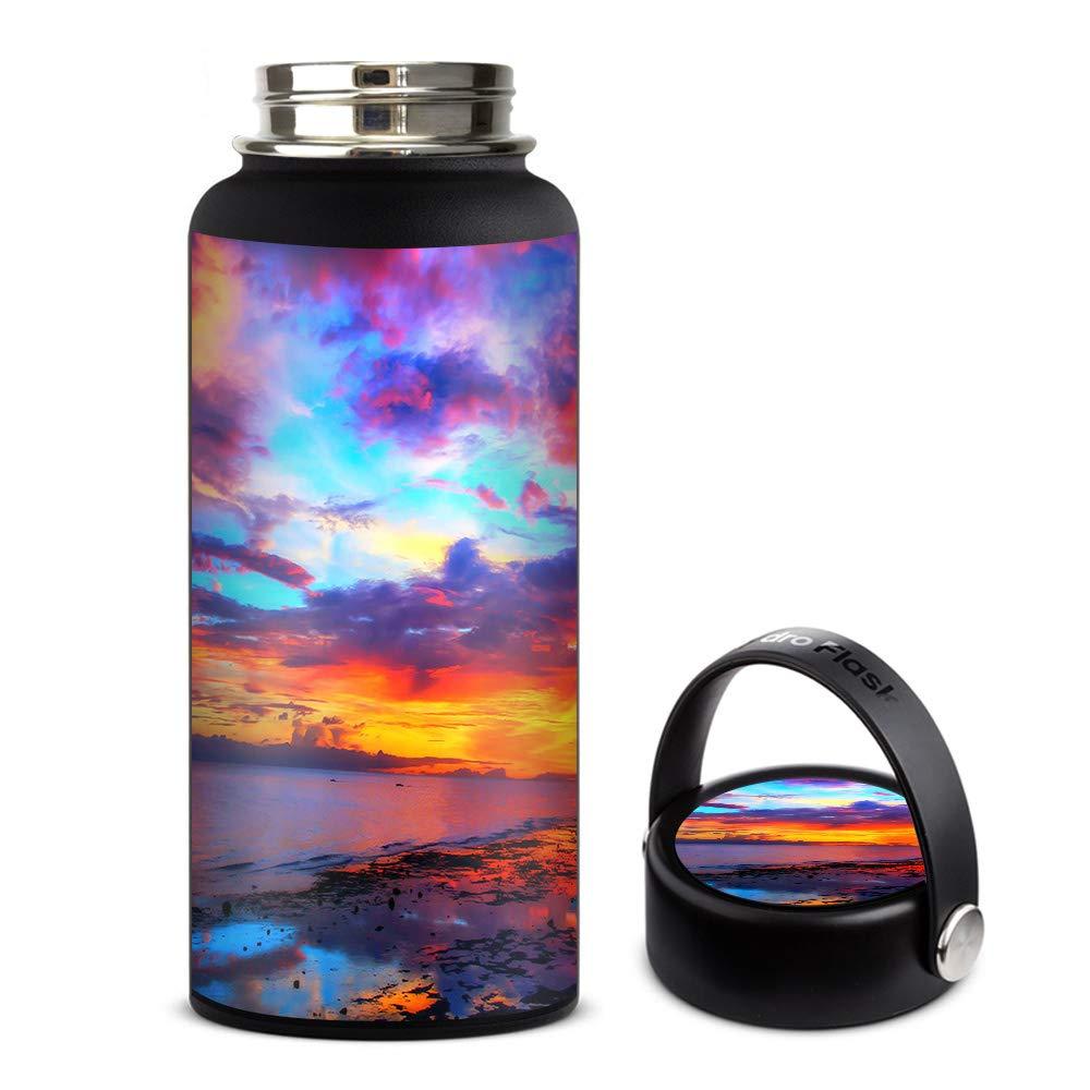 IT\'S A SKIN Skin Decal Vinyl Wrap for Hydro Flask 32oz Wide Mouth stickers skins cover/Beautiful Landscape Water Colorful Sky