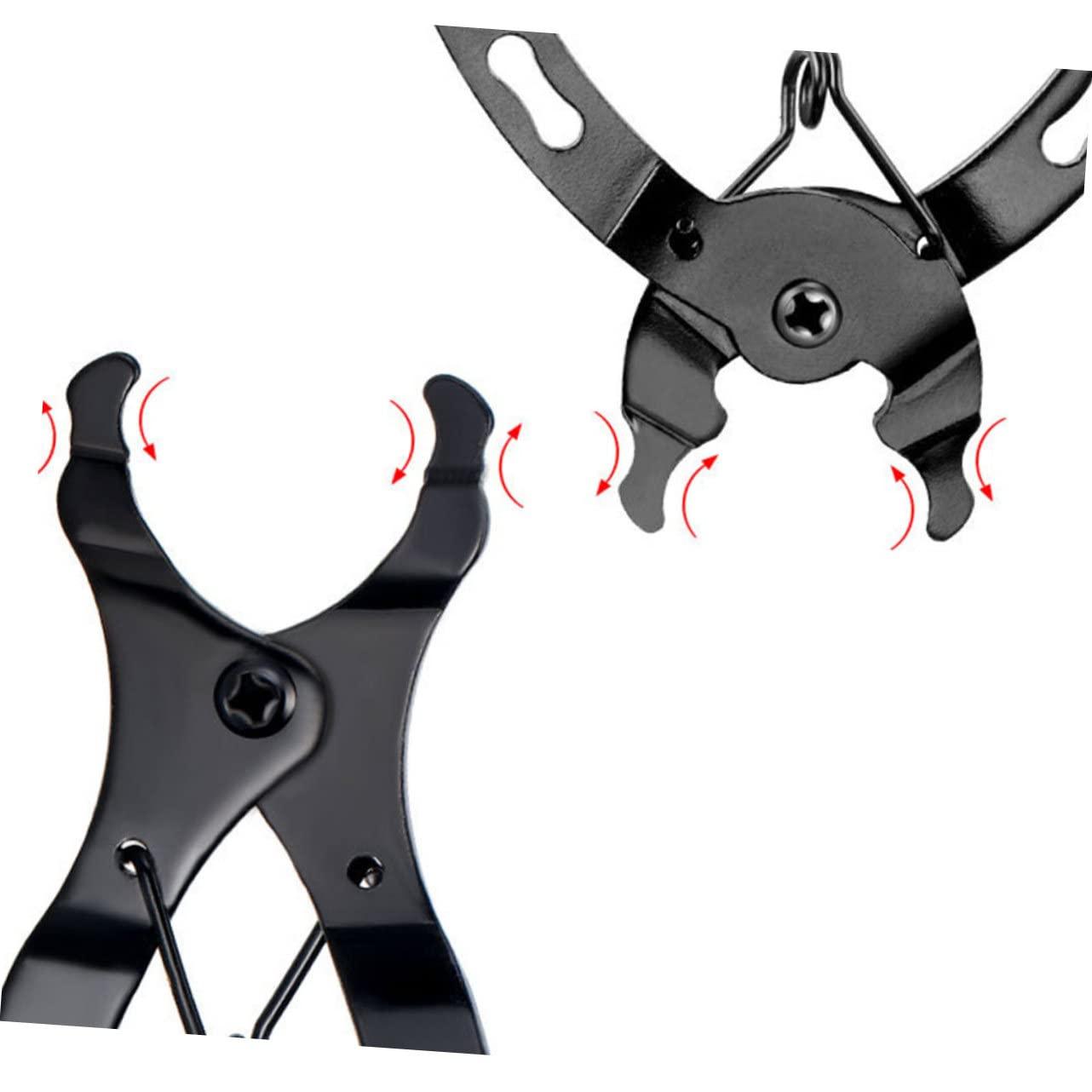 balacoo balacoo Repairing Tools Chain Link Removal Link Pliers Friction Shifter Chain Plier Quick Link Padded Shorts Chain Repair Tool Bike Feet Holders for Stretching Tools for Wrench, 9.2X4X0.5cm, Black